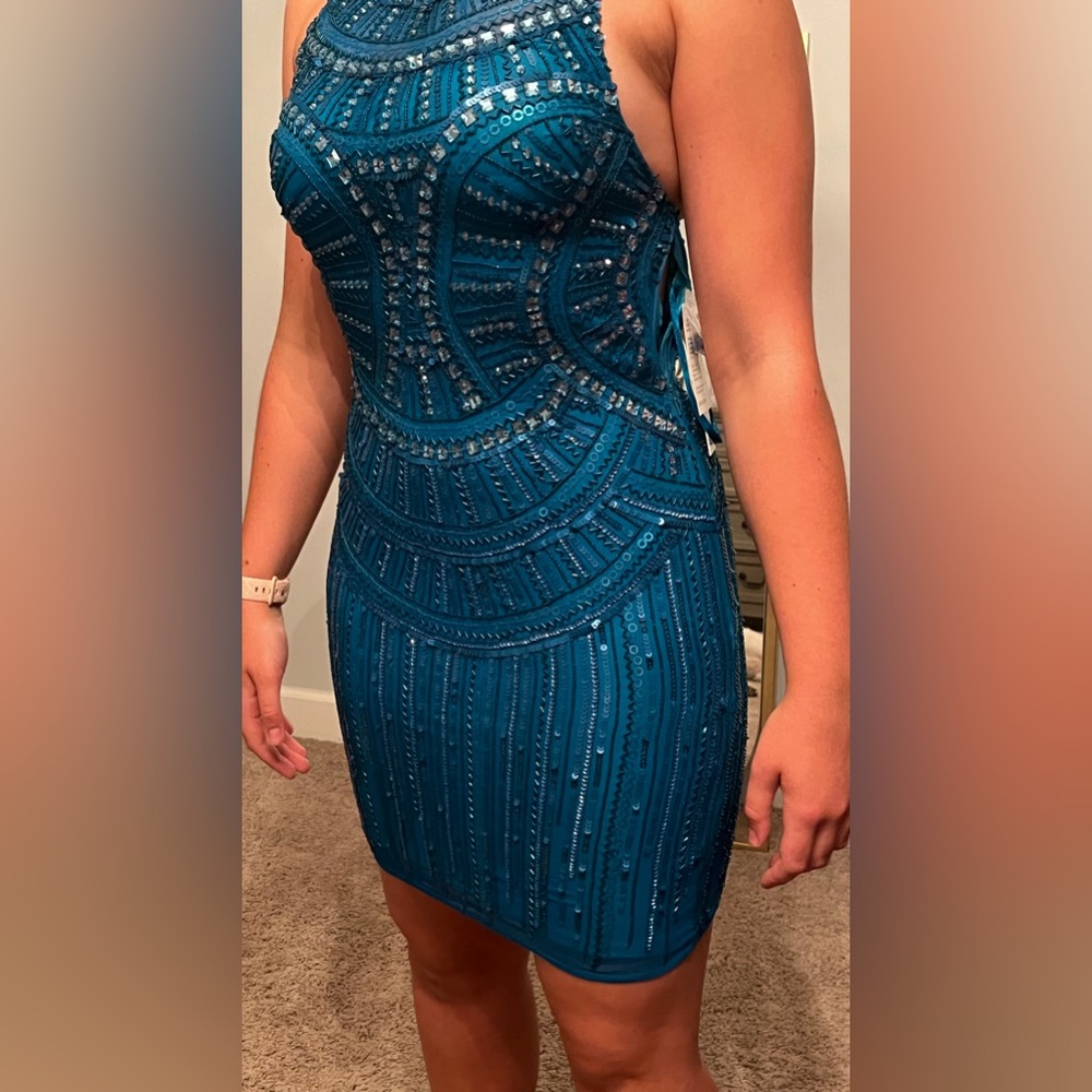 Beaded homecoming formal dress